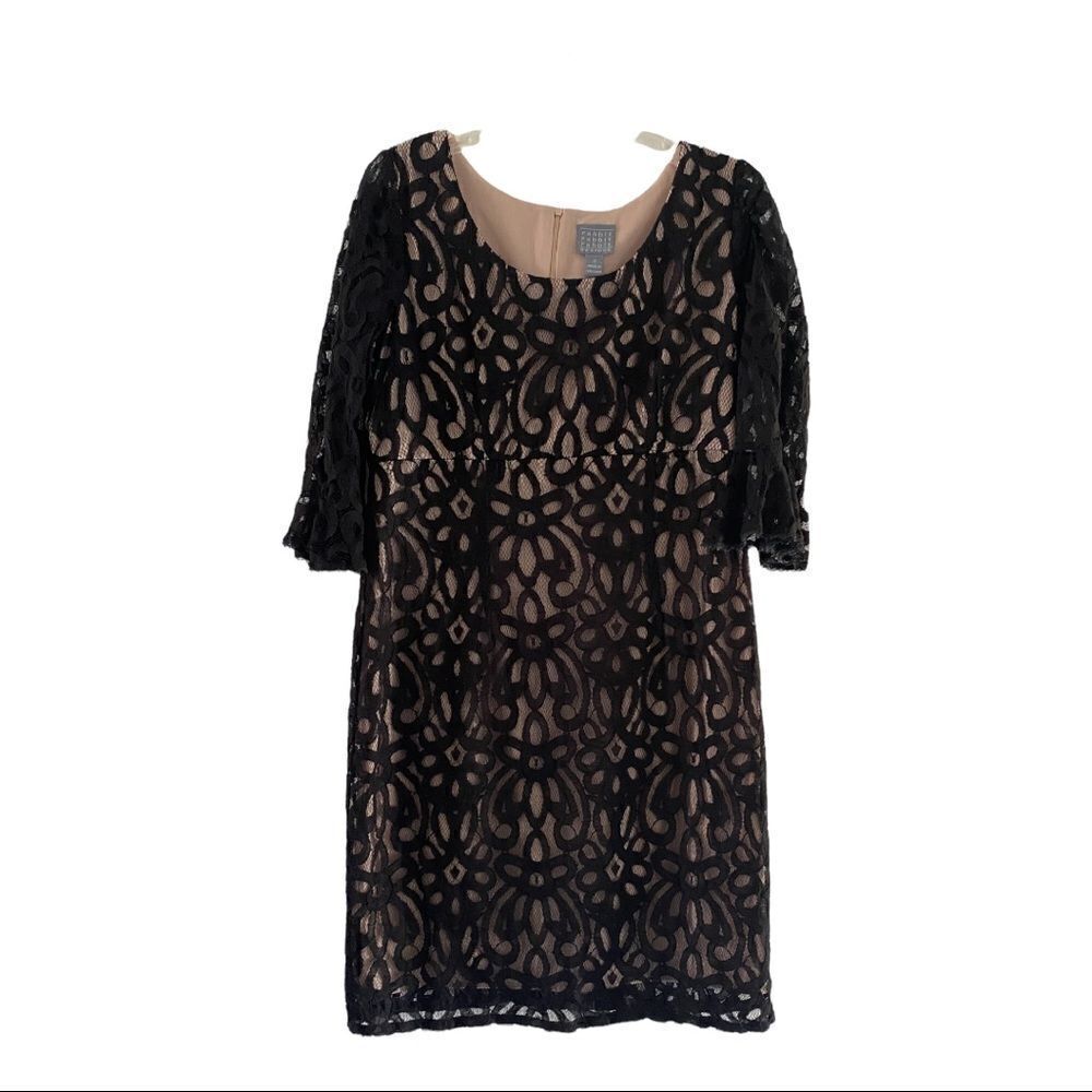 Rabbit Rabbit Rabbit Designs Black Lace Overlay Dress Size 12